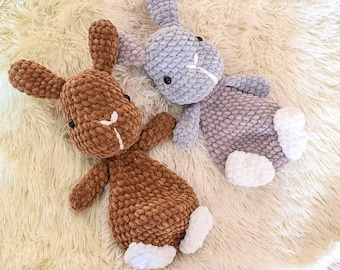 Crochet bunny lovey pattern Crochet easy rabbit pattern Amigurumi Easter bunny pdf tutorial