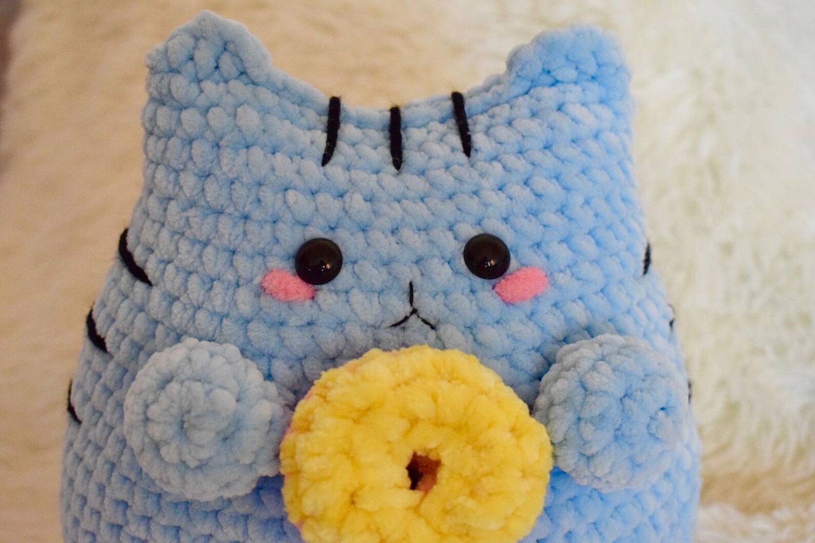 Crochet Plush Cat Pattern Easy Cat Crochet Pattern PDF Pattern Etsy