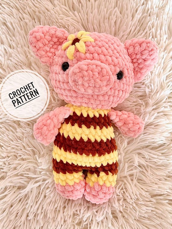 Preview of Crochet Pig PDF Pattern – Amigurumi Piggy Tutorial, Kawaii Farm Animal Plush, Easy Beginner PDF, Cute Baby Toy & Cuddle Buddy by VariousPatterns