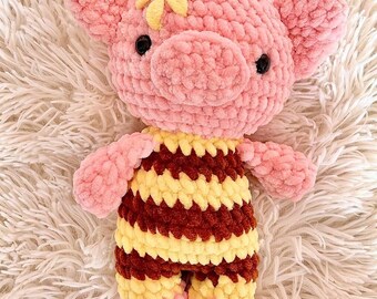 Crochet little pig pattern Amigurumi piggy pdf tutorial Crochet kids plushie pattern