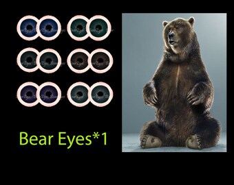 Eyes for Printing Realistic Irises Bear Eyes Cat Irises Realistic Eyes Doll Eyes Teddy Bear Bottle Caps Pendant Paper Crafts Digital Collage