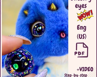 DIY Crystal Eye with Swarovski /Doll Eyes /Craft Eyes/ Resin Eyes/Video + list of references of required materials