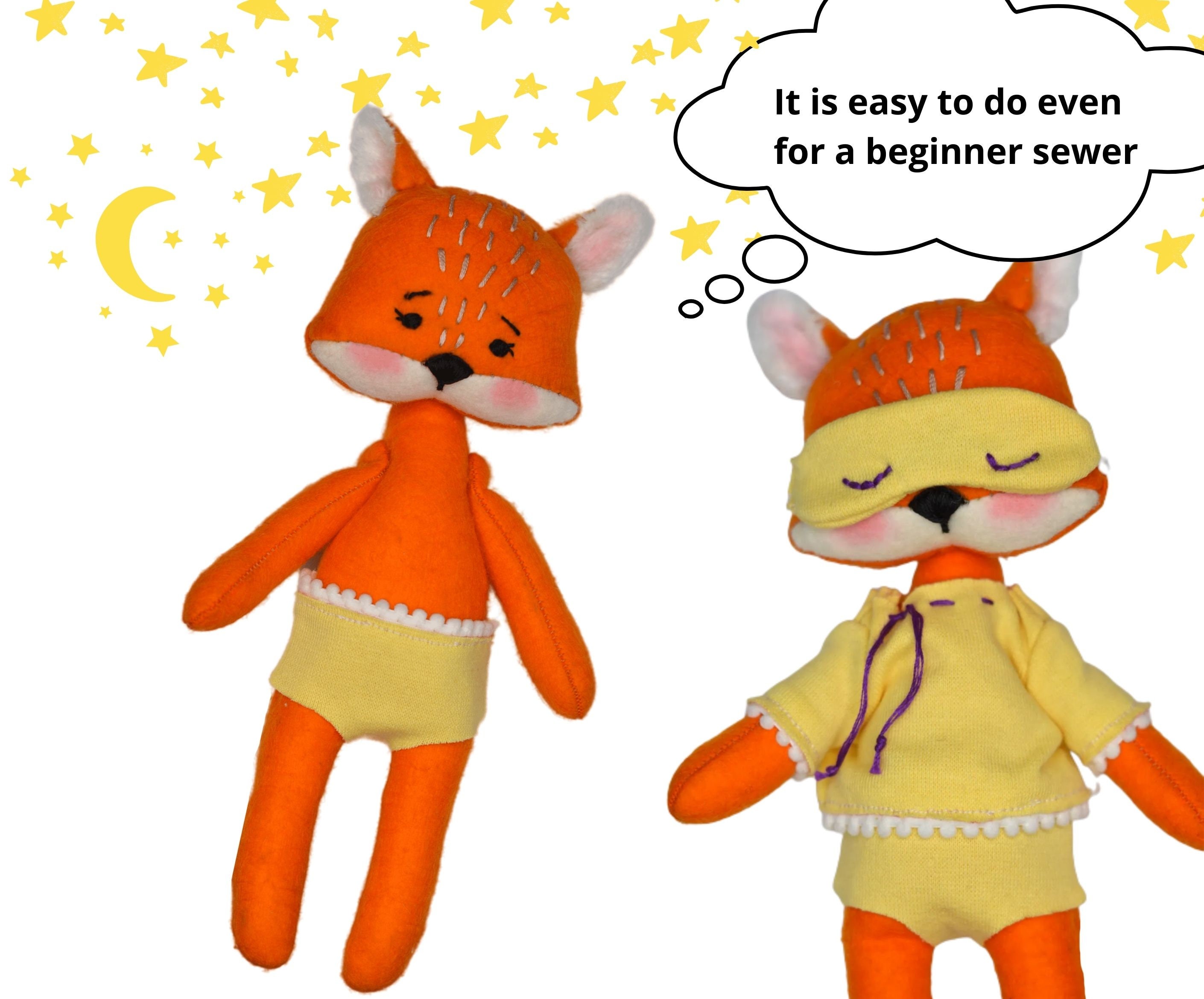 Fox Doll Sewing Pattern Beginner Sewing Pattern for Fox Doll Etsy