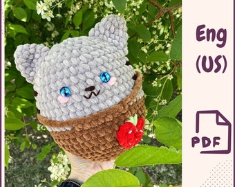 Crochet cat pattern Amigurumi plush cat pattern Cute animals pattern Crochet kitty pattern