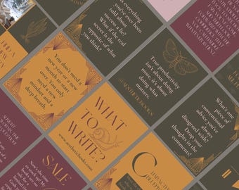 Autumn Instagram Kit for Authors: Moody Bookstagram Canva Templates
