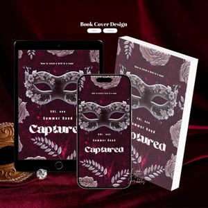 Ensemble de couvertures de livre préfabriquées pour thriller mystérieux romanesque sombre et fantastique, livre électronique et couverture de livre de poche, modèle de toile esthétique romantique