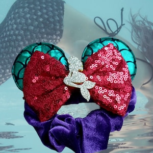 Coletero Airel inspirado en La Sirenita con orejas de Mickey