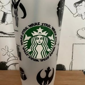 Disney Inspired Star Wars BB8 Personalized Starbucks Venti Reusable Cold Cup