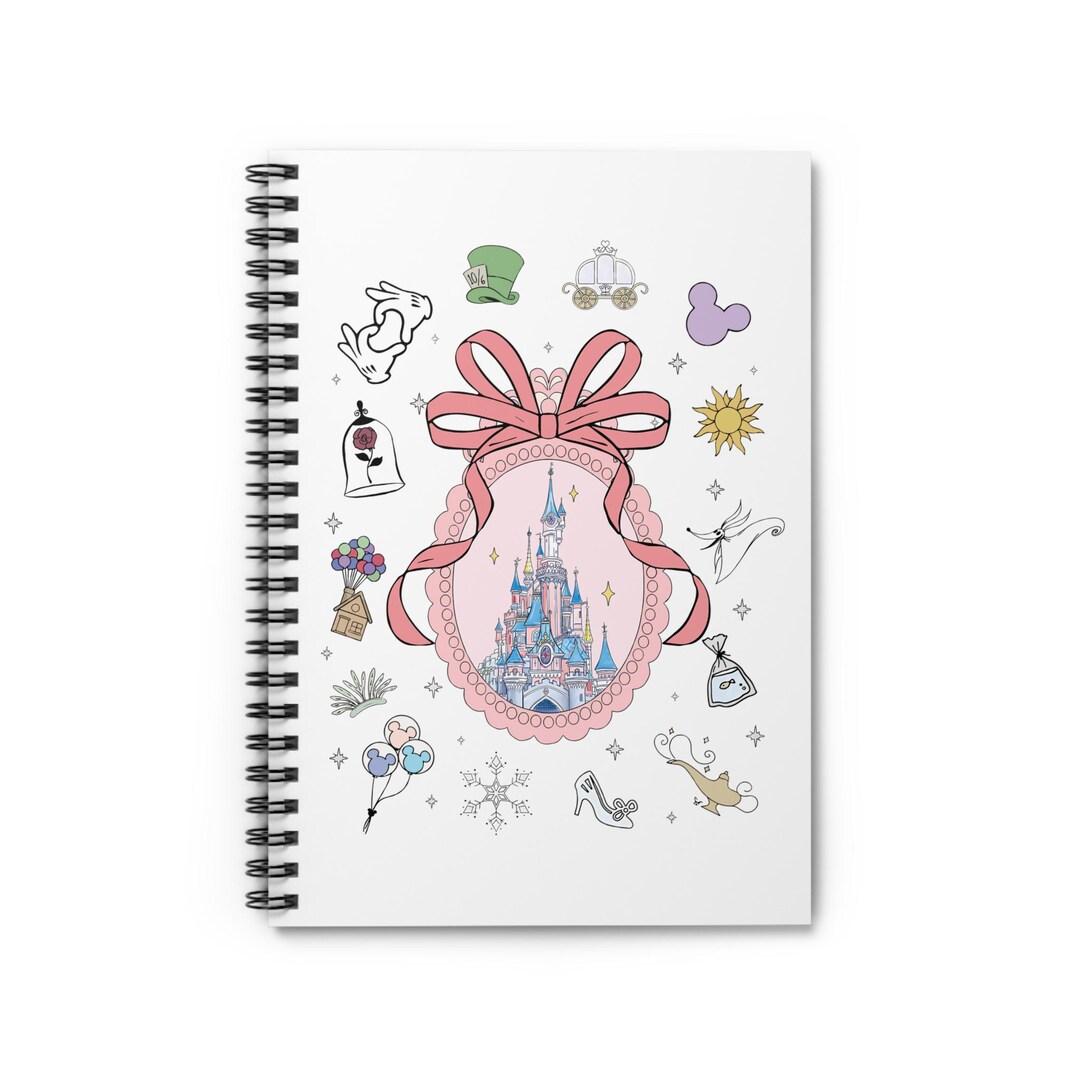 Disney Castle Spiral Notebook | Disney Planner - Holiday Notes - Walt ...