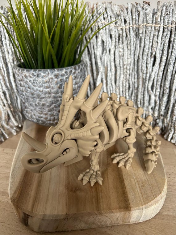 18 cm Styracosaurus Skeleton - Flexi