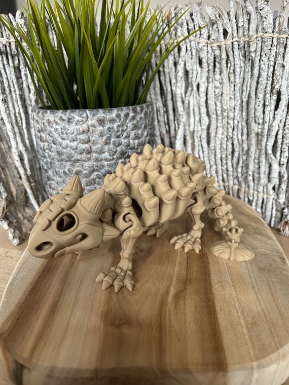 16 cm Ankylosaurus Skeleton -Flexi
