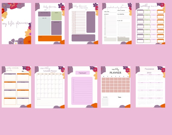 Weekly Planner Monthly Planner Printable Planner Planner - Etsy