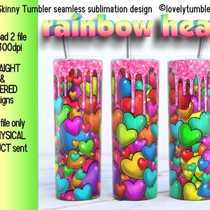 20oz Skinny Tumbler Heart Sublimation Designs. Valentines day Skinny Warp Tumbler Design. 20 oz Tumbler png Digital Download