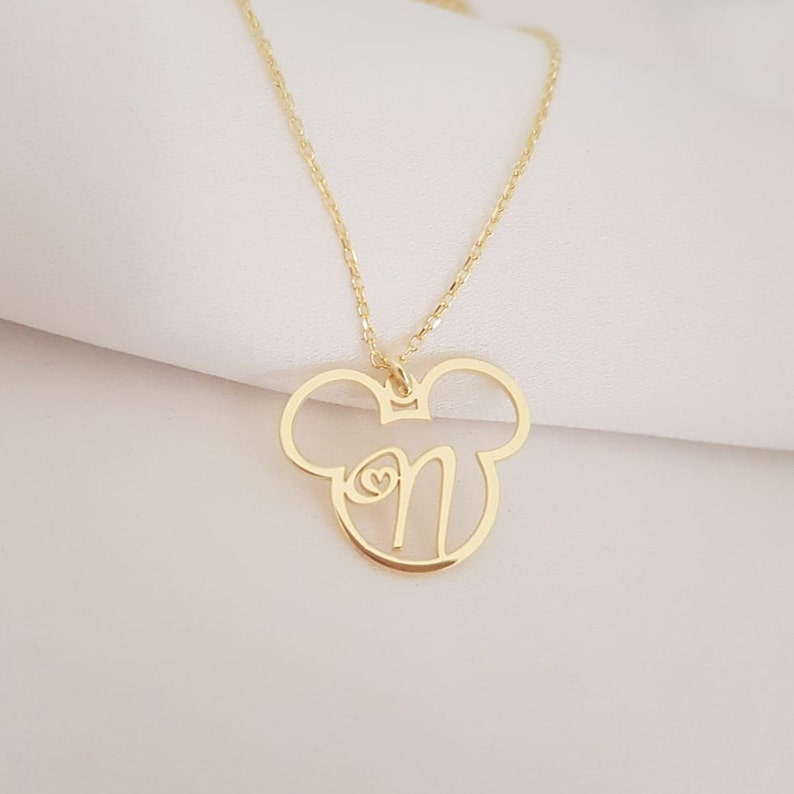 Disney Necklace, Mickey Name Necklace, Disney Name Necklace, Silver Women Gift, Chiristmast Gift, Mother Days Gift image 7