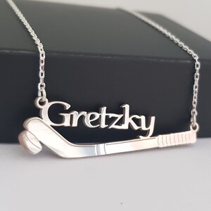 Gold Hockey Skate Necklace, Hockey Jewelry, Hockey Gift, Hockey Skate