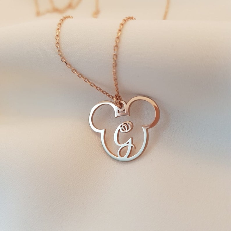 Disney Necklace, Mickey Name Necklace, Disney Name Necklace, Silver Women Gift, Chiristmast Gift, Mother Days Gift image 8