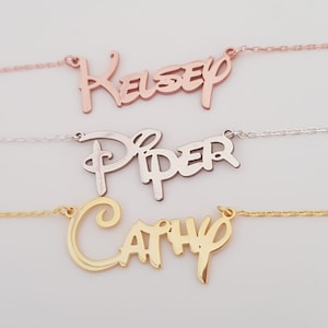 Personalized Name Necklace, Gold Name Necklace, Custom Jewellry, Lover Gift, Kids Name Necklace