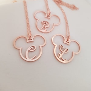 Disney Necklace, Mickey Name Necklace, Disney Name Necklace, Silver Women Gift, Chiristmast Gift, Mother Days Gift image 4