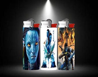 Blue Warriors Bic lighter set