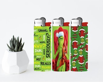 Multi Christmas Bic Lighter Set