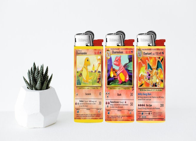 pokemon card lighter Pokmon Card Bic Lighter Sets
