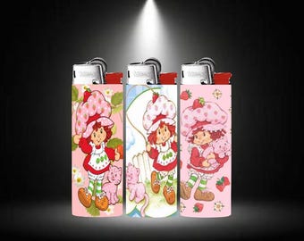 Shortcake Bic lighter set
