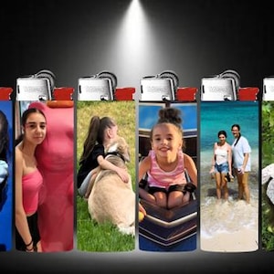 Custom Photos Bic Lighter Sets