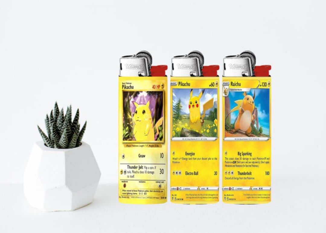 3pk Bic Pokémon Card Lighter Sets6 Etsy