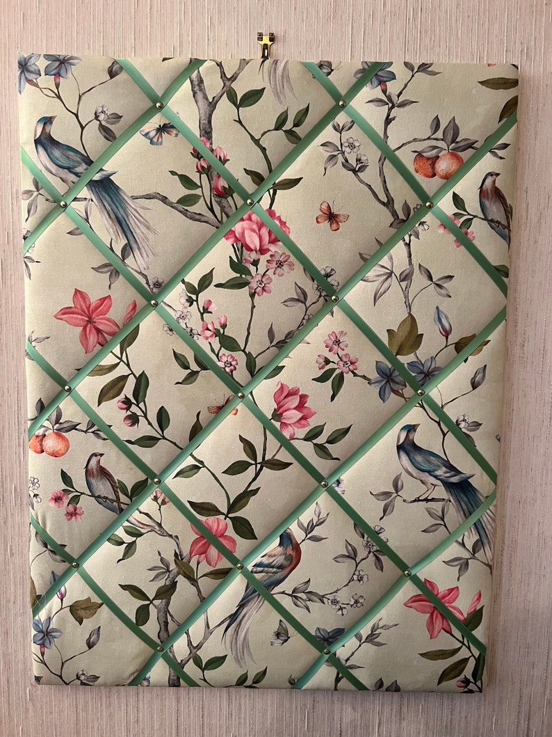 Memoboard Vögel mit Blumen Bild 1