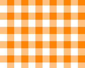 Orange Gingham Seamless Repeat Pattern JPEG