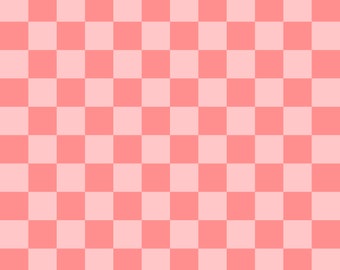 Salmon Pink Checker Seamless Repeat Pattern JPEG