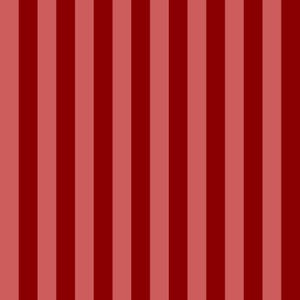 May include: Vertical stripes in alternating shades of red. The pattern features a repeating design of wide, dark red stripes and narrower, lighter red stripes, creating a simple, yet bold visual effect. The stripes run from top to bottom.