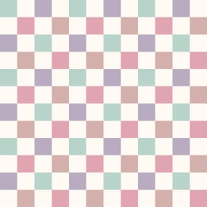 Nursery Easter Checker Seamless Repeat Pattern JPEG