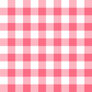 Pode incluir: Um padrão xadrez rosa e branco. O padrão é composto por quadrados alternados de rosa e branco.