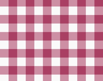 Rouge Pink Gingham Seamless Repeat Pattern JPEG