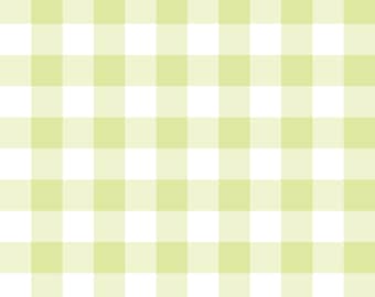 Pale Lime Gingham Seamless Repeat Pattern JPEG