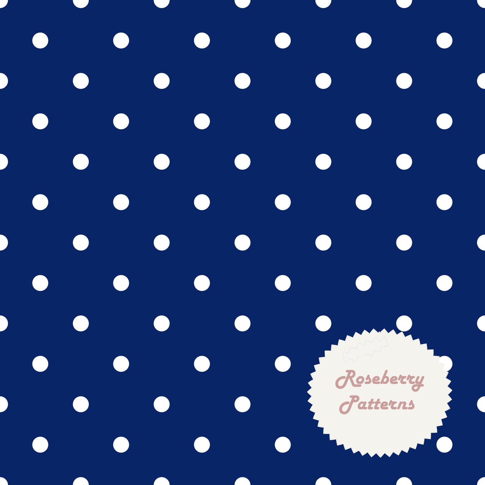 Navy Blue Polka Dots Seamless Repeat Pattern JPEG - Etsy
