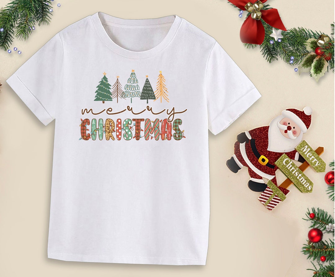Children’s Christmas T Shirt, Retro Christmas T Shirt, Personalised Top — free download