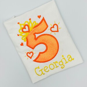 5th Birthday Princess Shirt, Princess Birthday Girl Shirt, Princess Crown Birthday Shirt, Birthday Princess Shirt, Number With Crown