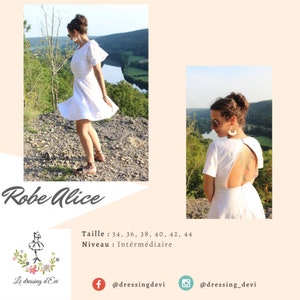PDF pattern - Alice dress, sewing tutorial