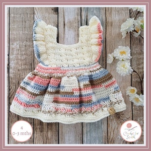 Made & Ready to go Baby Dresses / Handmade Dress / Crochet Dress / Baby Dress / Instagram / Baby Gift / Bargain Gift / Post Next Day 4) Delilah Dress