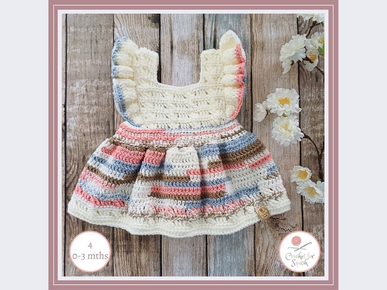 Made & Ready to go Baby Dresses / Handmade Dress / Crochet Dress / Baby Dress / Instagram / Baby Gift / Bargain Gift / Post Next Day 4) Delilah Dress