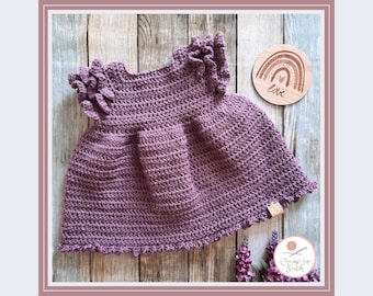 Shelby Dress / Baby Dress / Girls Dress / Crochet Dress / Handmade Baby / Baby Outfit / Cute Baby Clothing / Unisex / Babesinthewool