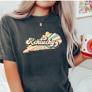 Kentucky State Shirts, Kentucky State Map Shirt, Kentucky Travel Gifts, Kentucky Apparel, Kentucky Clothing, Kentucky Lover Shirt, KY tee