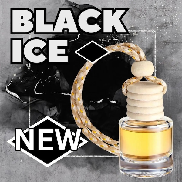 Black Ice is here! Car Home Fragrance Diffuser All Natural Coconut Oil Freshener Air Home Long Lasting Scent Smell