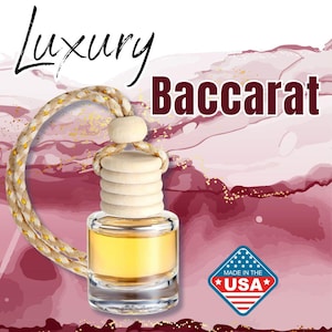 Baccarat Car Air Freshener Diffuser| Luxury Fragrance Oil Blend | Long-lasting Room & Vehicle Decor
