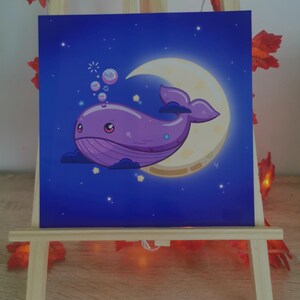 Baleine Lune - Impression Papier photo