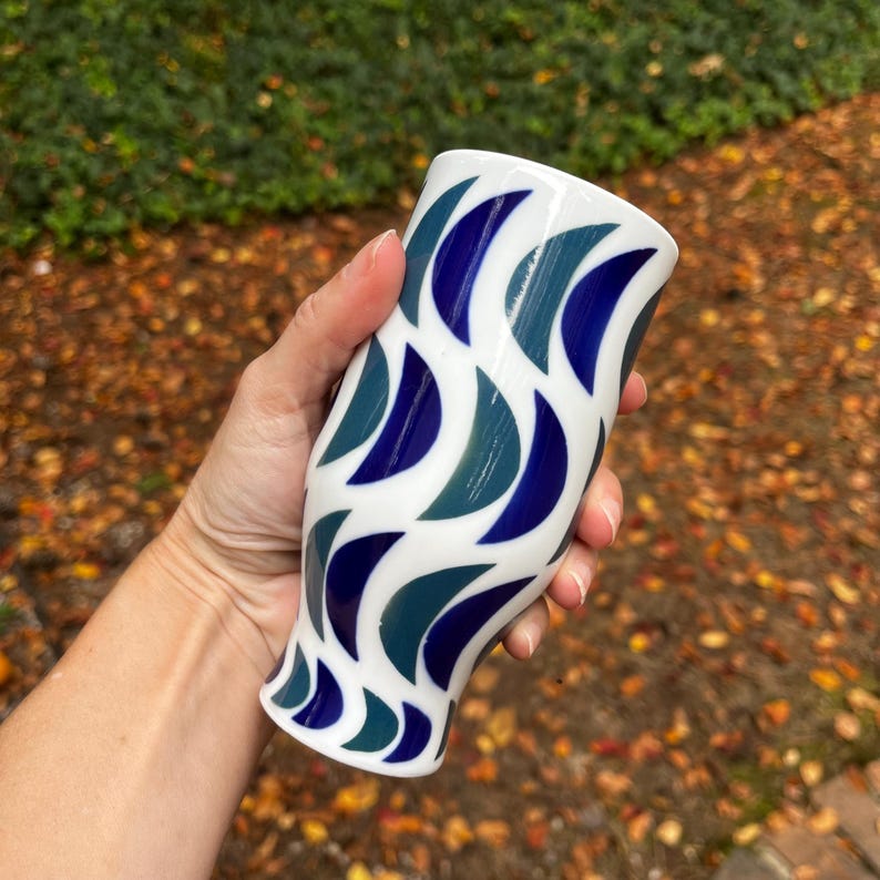 Sargadelos Porcelain Vase - Thumbnail 4
