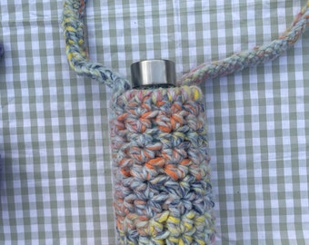 Crochet Multicolor water bottle holder