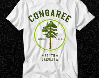 Congaree National Park South Carolina Loblolly Pine Tree T Shirt Gift For Womens Mens Unisex Top Adult Tee Vintage Music Best Movie OZ417